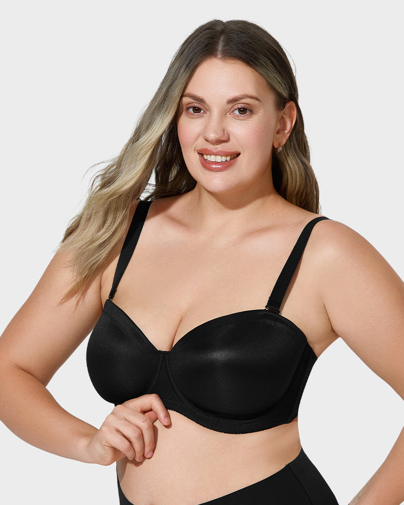 SheCurve Ultimate Comfort Push Up Unlined Bra with Removable Straps