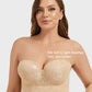 Smooth Lace Longline Strapless Underwire Bra: Ultimate Support & Invisible Comfort