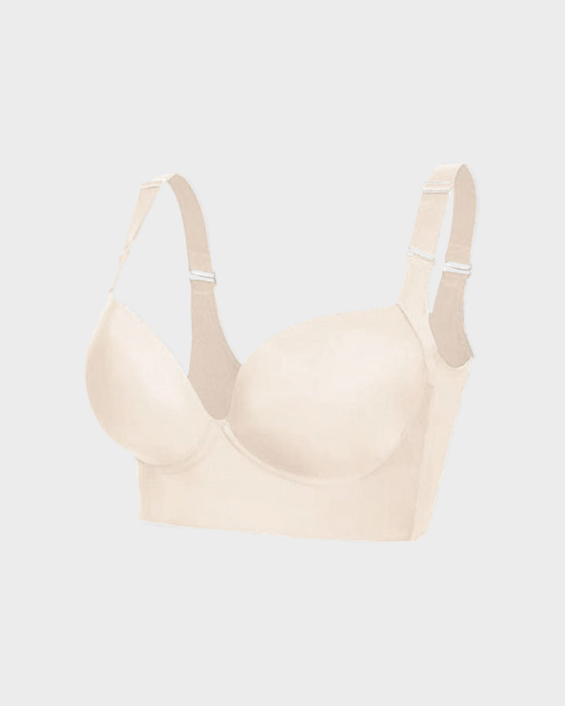 SheCurve Seamless Back Smoothing Push-Up Underwire Bra for Everyday Comfort