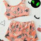 Cozy Glow-in-the-Dark Flannel Pajama Set with Spooky Pumpkin & Ghost