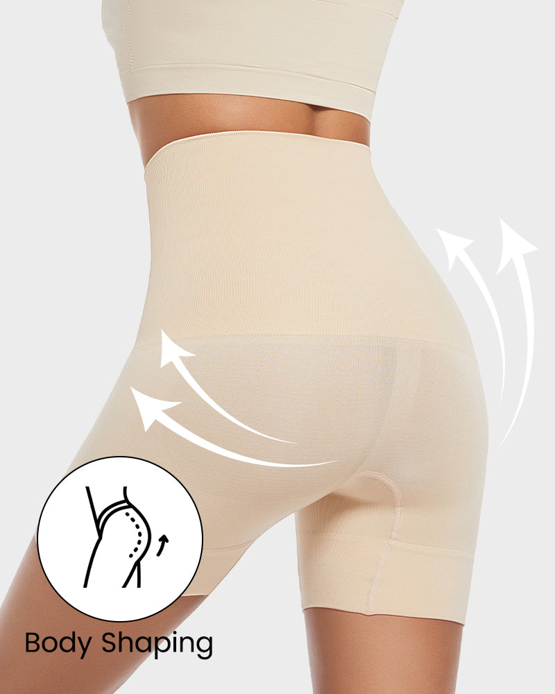 Seamless Ultra High-Waisted Tummy Control Butt Lifting Shapewear Shorts