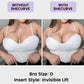 Invisible Silicone Adhesive Front Closure Sticky Bra for Backless Strapless Outfits