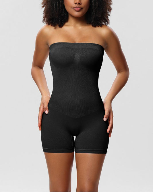 Shecurve Women's Strapless Slip Shapewear Bodysuit: Tummy Control, Butt Lift, Seamless