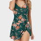 Stylish Plus Size Tummy Control One-Piece Swimsuit for Women, Slimming Fit