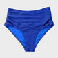Chic Textured Knot-Front High-Waisted Bikini Set for Women