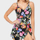 Stylish Plus Size Tummy Control One-Piece Swimsuit for Women, Slimming Fit