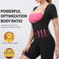 Women's Zip-Up Sweat-Inducing Fitness Bodysuit for Enhanced Bust & Waist Shaping