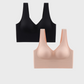 Wireless Back Smoothing V-Neck Seamless Tank Bra with Comfort Support