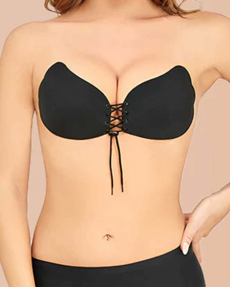 Invisible Strapless Adhesive Push-Up Bra for Backless Outfits & Comfort