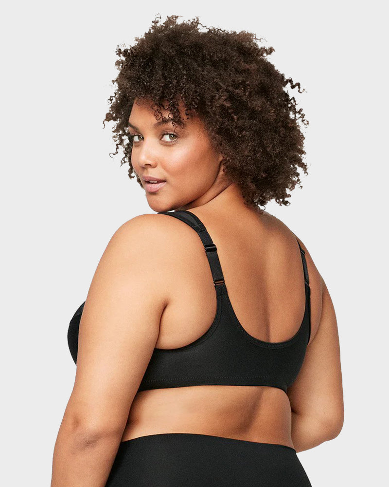 Chic Front-Closure Underwire Lace Print Bra for Effortless Plus Size Comfort