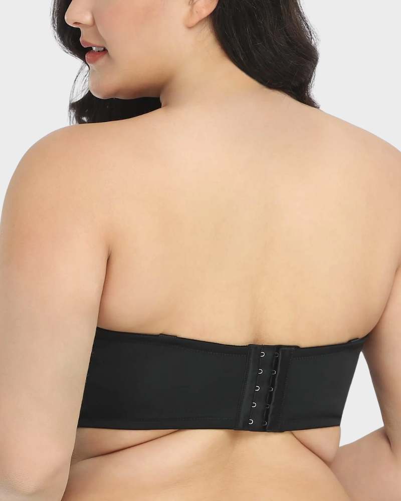 Versatile Underwire Bandeau Bra with Removable Straps for Seamless Support
