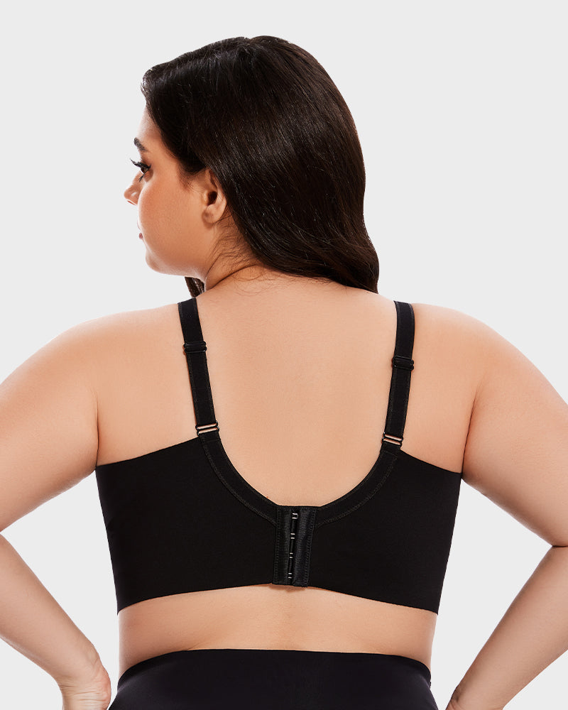 Elegant Leaf Lace Full Coverage Unlined Push-Up Bra for Enhanced Shape