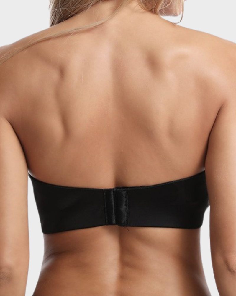 Invisible Strapless Push-Up Bra, Seamless Backless Design for Ultimate Lift