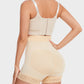 Boned High Waist Tummy Control Shaping Shorts with Zipper & Hooks