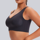 Wireless Back Smoothing V-Neck Seamless Tank Bra with Comfort Support