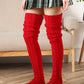 Warm Cable Knit Over-Knee Socks