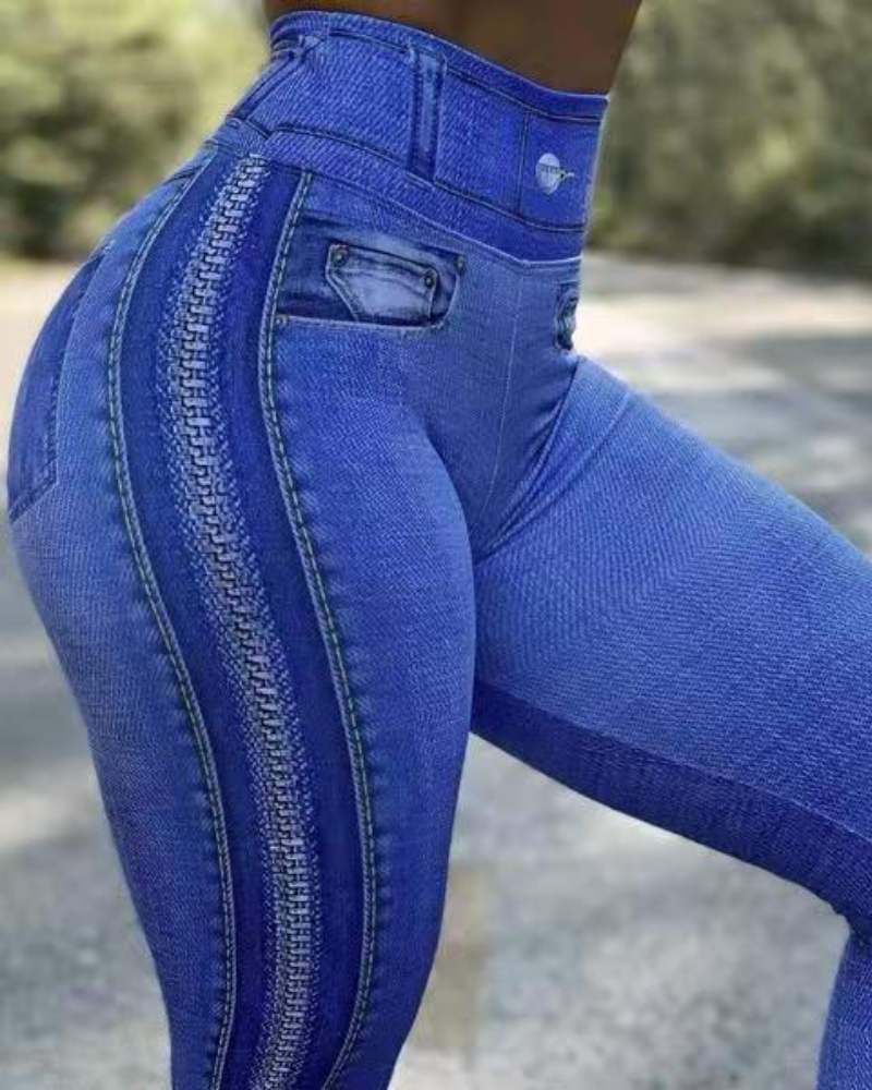 SheCurve High Waist Peach Lift Sports Leggings - Moisture-Wicking Performance