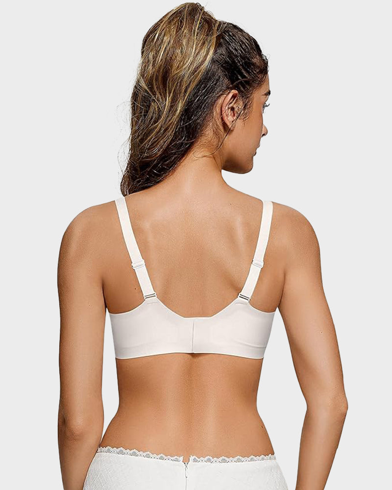 Shecurve Seamless Soft Comfort Wireless Mesh Bra for Everyday Smooth Support
