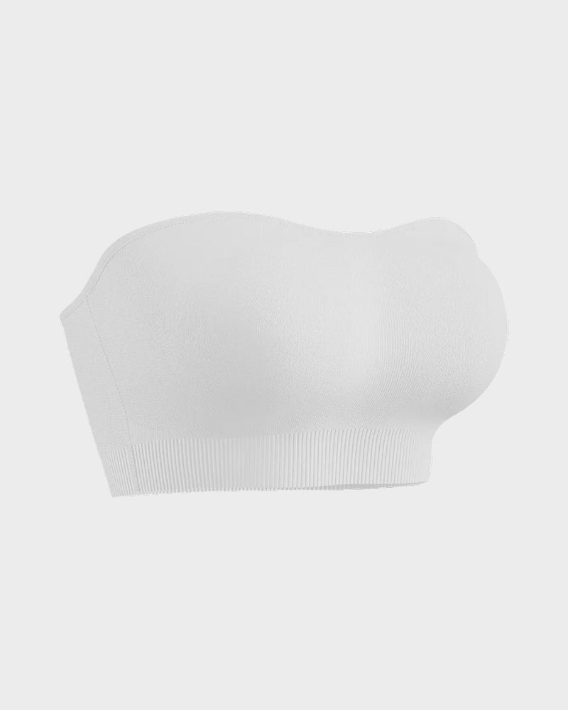 Ultimate Comfort Non-Slip Bandeau Bra: Seamless, Wireless, Strapless Support