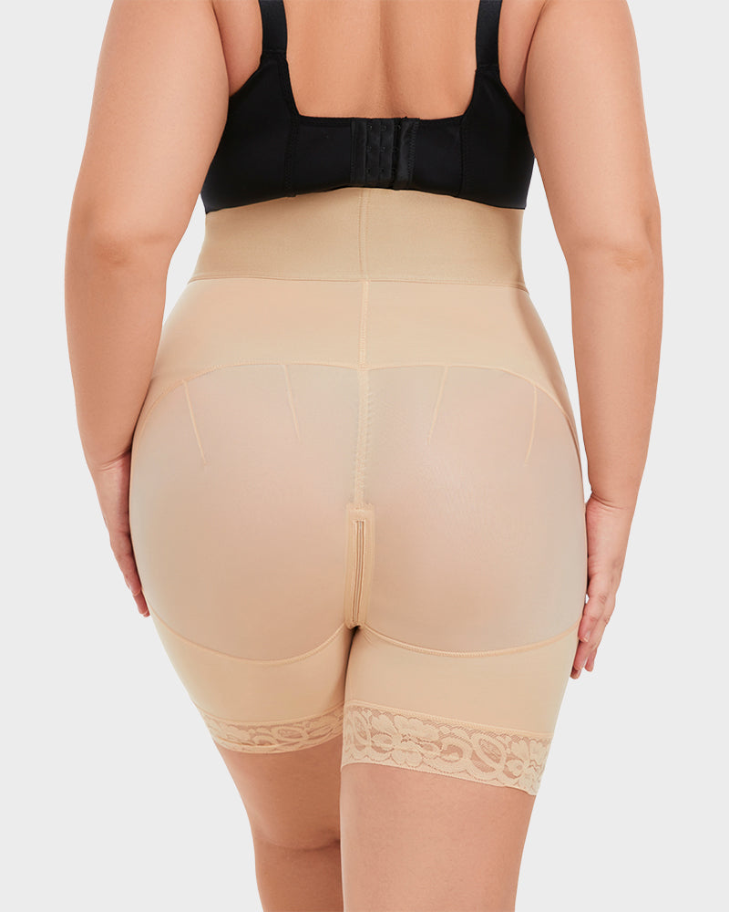 Shecurve Boned Sculpt Ultra High Waist Tummy Control Shapewear Shorts