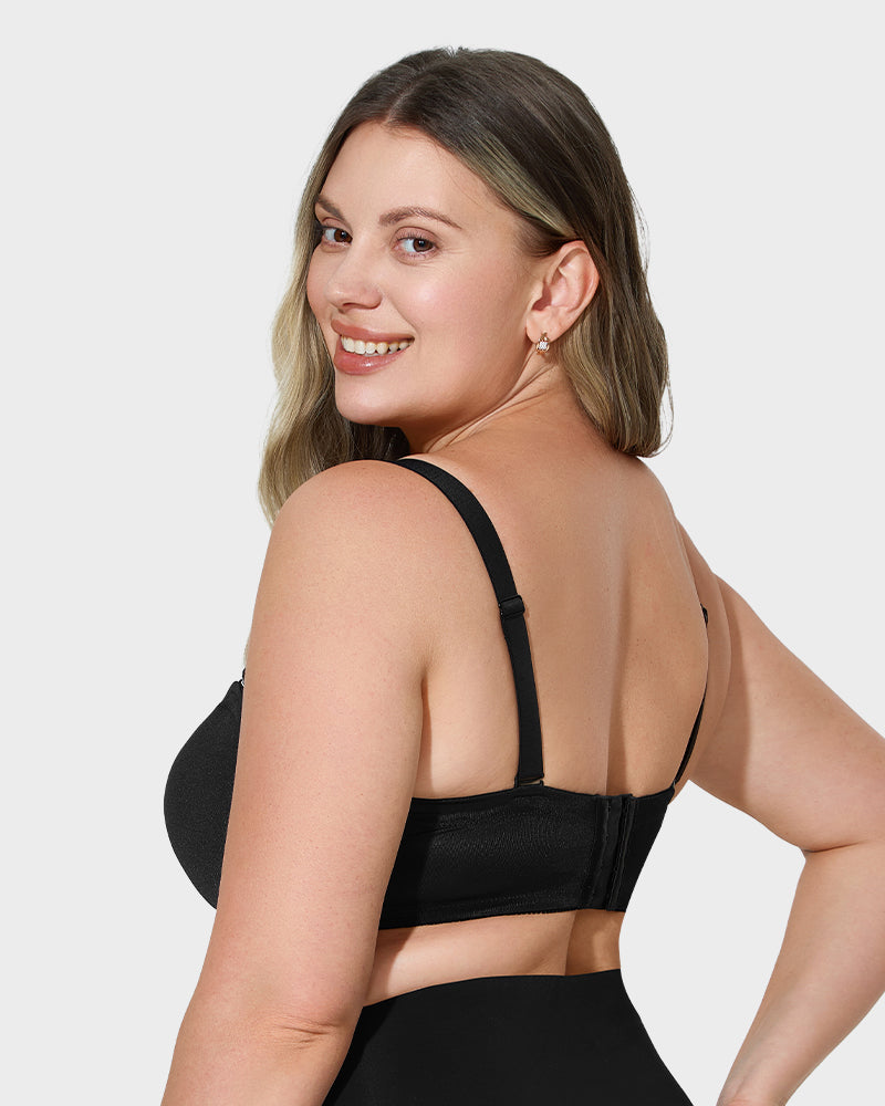 SheCurve Ultimate Comfort Push Up Unlined Bra with Removable Straps
