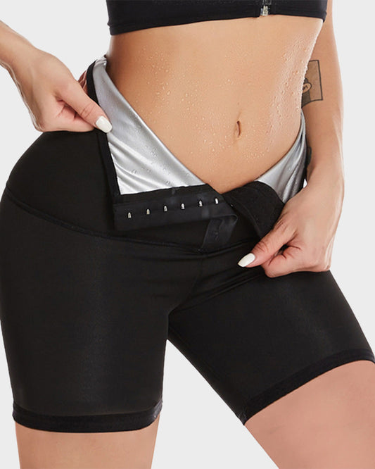 High-Performance Compression Tummy Control Sauna Shorts for Enhanced Workout & Sweat