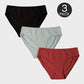 Comfort Cotton Mid-Rise Brief Panties (3/5 Pack)