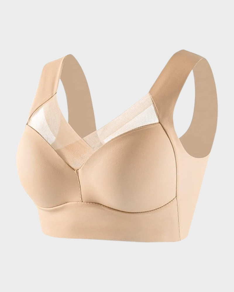 Ultimate Comfort Smoothing Mesh Bra: Wireless, Full Coverage, Breathable Support