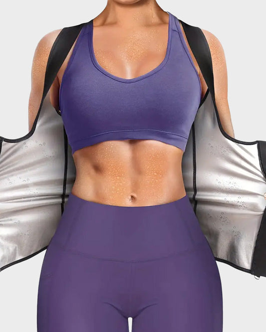 Women's Ultimate Slimming Sauna Sweat Waist Trainer Vest for Intense Workouts