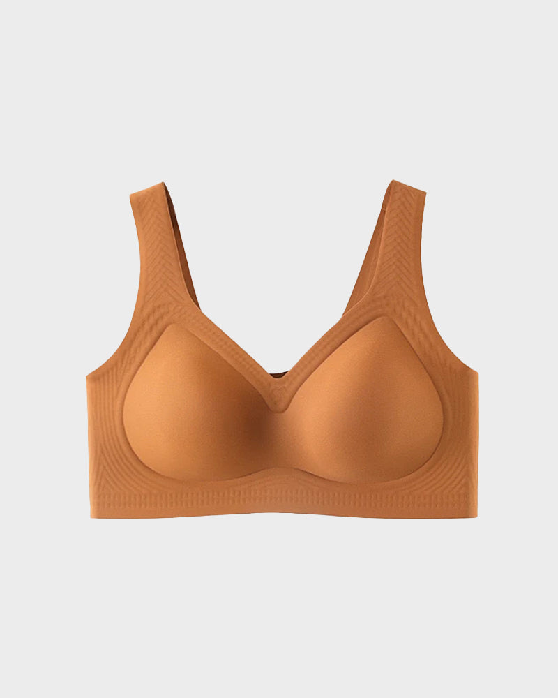 Cooling Wire-Free Antibacterial Minimizer Bra: Seamless Comfort & Gentle Lift