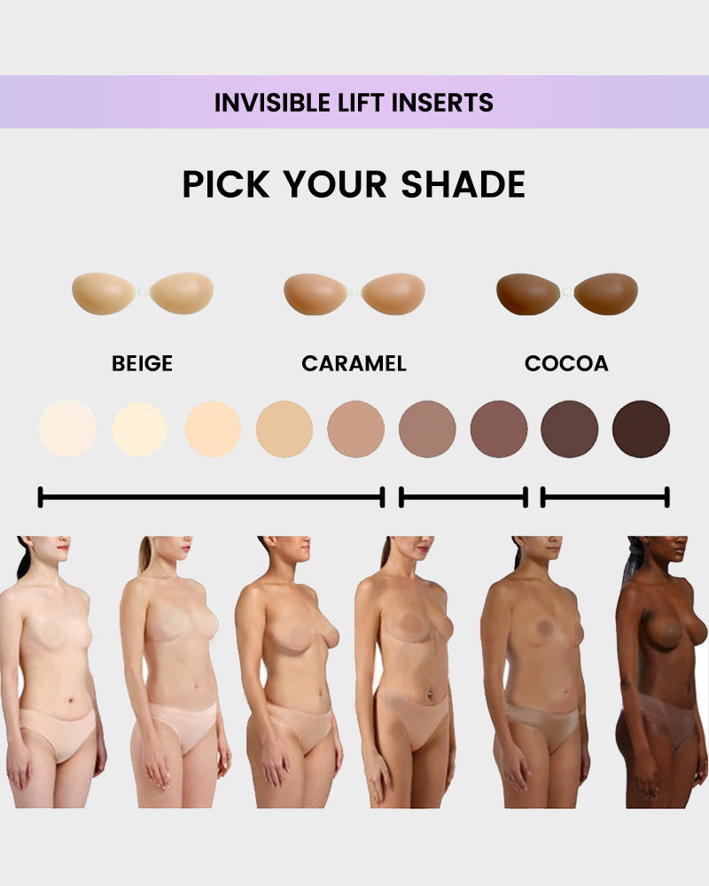 Invisible Silicone Adhesive Front Closure Sticky Bra for Backless Strapless Outfits