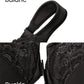 Chic Front-Closure Underwire Lace Print Bra for Effortless Plus Size Comfort