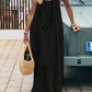 Chic Backless Cami Dress for Women - Solid Color, Flowy Maxi Style