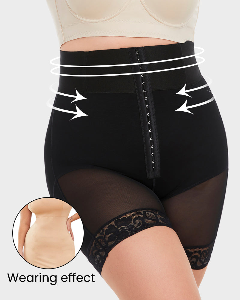 Shecurve Boned Sculpt Ultra High Waist Tummy Control Shapewear Shorts