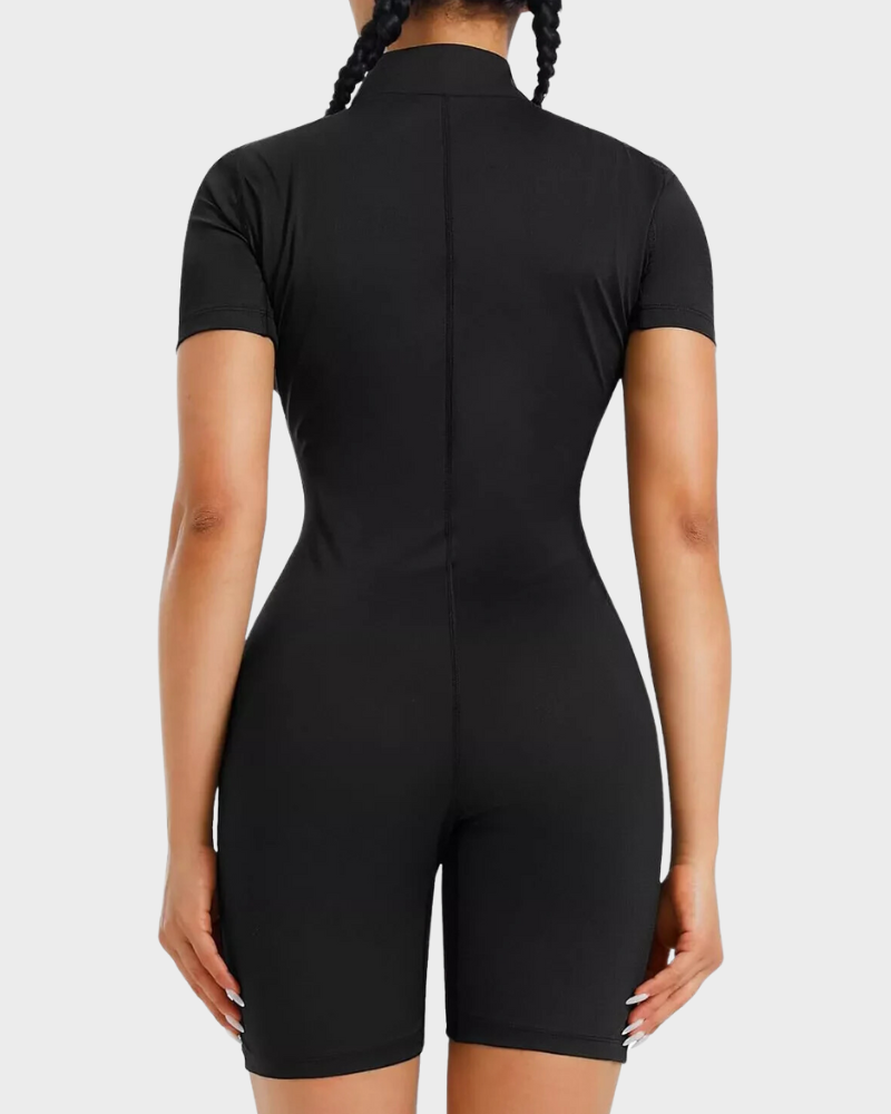 SheCurve Women's Full Body Slimming Sauna Suit Shapewear - Zipper Closure, Sweat Enhancing