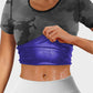 Women's High Elastic Sauna Sweat Shirt: Short Sleeve for Intense Workouts