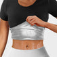 Women's High Elastic Sauna Sweat Shirt: Short Sleeve for Intense Workouts