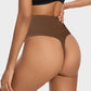 Seamless Mid-Waist Tummy Control Thong Panty 2-Pack for Smooth Shaping