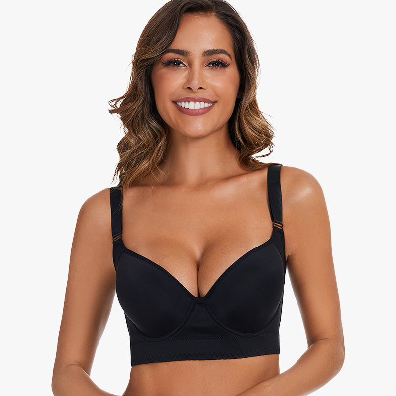 SheCurve Ultimate Wireless Push-Up Back Smoothing Bra for Flawless Comfort
