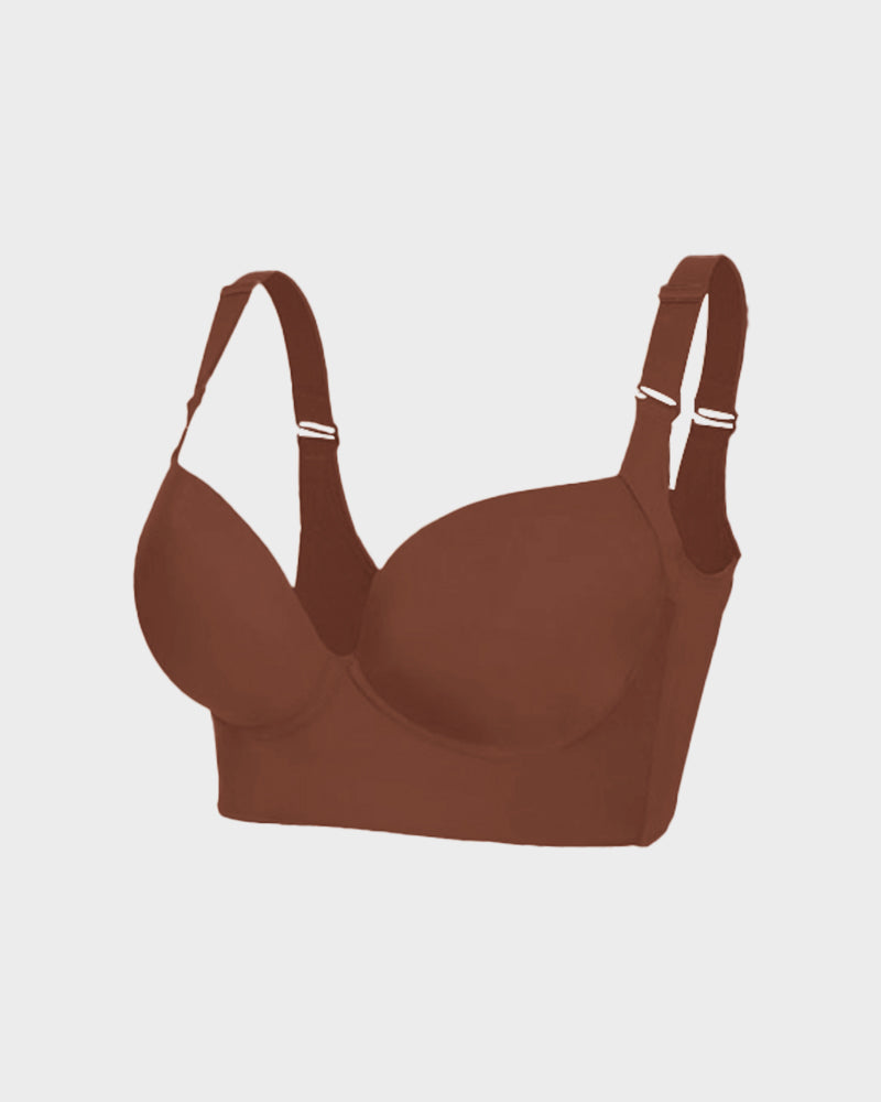 SheCurve Seamless Back Smoothing Push-Up Underwire Bra for Everyday Comfort