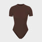 Seamless Everyday T-Shirt Bodysuit: Curve-Hugging, Tummy Control Shapewear for Women