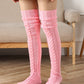 Warm Cable Knit Over-Knee Socks: Cozy, Stylish, Luxurious Winter Comfort