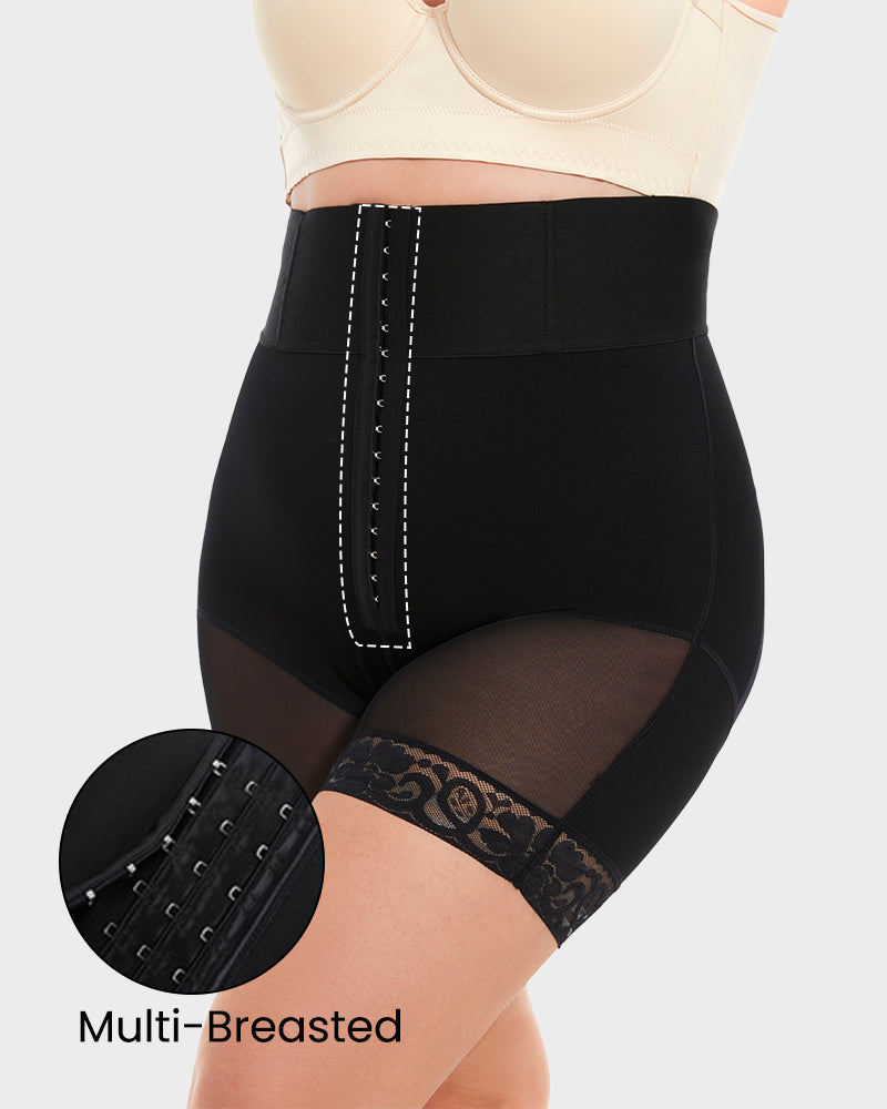 Shecurve Boned Sculpt Ultra High Waist Tummy Control Shapewear Shorts