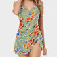 Stylish Plus Size Tummy Control One-Piece Swimsuit for Women, Slimming Fit