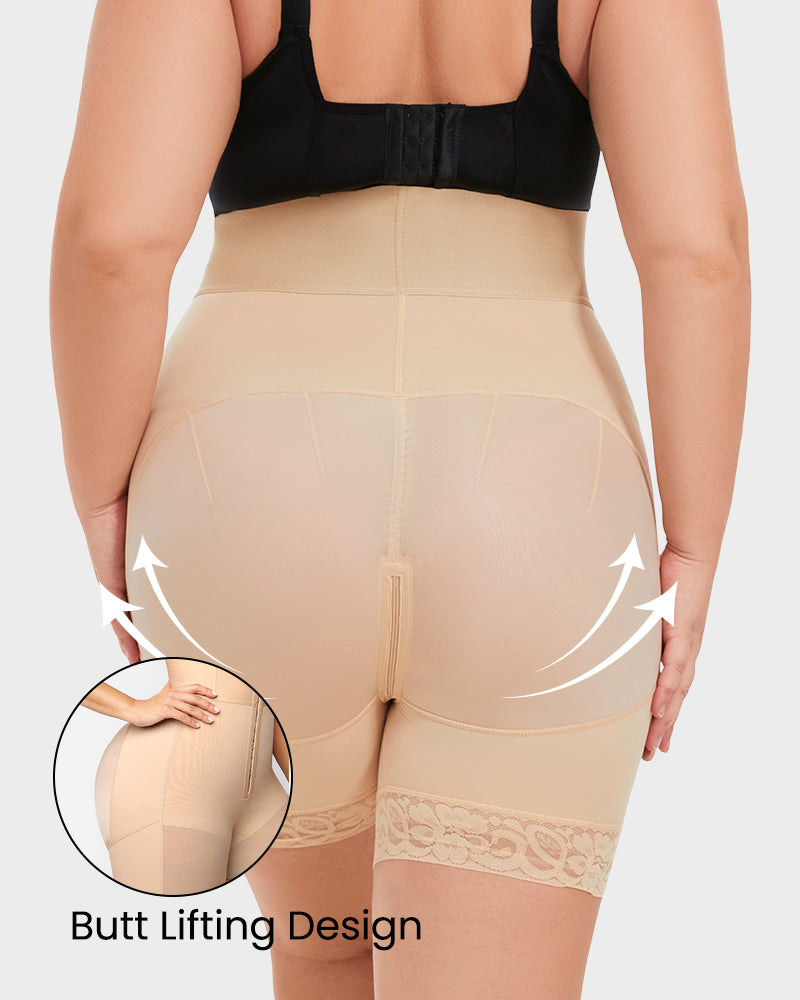 Shecurve Boned Sculpt Ultra High Waist Tummy Control Shapewear Shorts