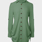 Chic SheCurve Long Sleeve Button-Down Drawstring Shirt Dress – Adjustable Hem, Comfortable