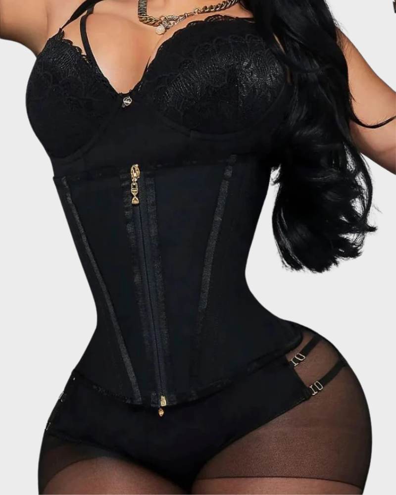 Adjustable High Compression Waist Trainer for Women: Tummy Control Body Shaper Corset