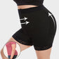 Boned High Waist Tummy Control Shaping Shorts with Zipper & Hooks