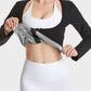 Ultimate Zipper Front Open-Bust Long Sleeve Thermal Sweat Sauna Suit Top