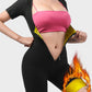Women's Zip-Up Sweat-Inducing Fitness Bodysuit for Enhanced Bust & Waist Shaping